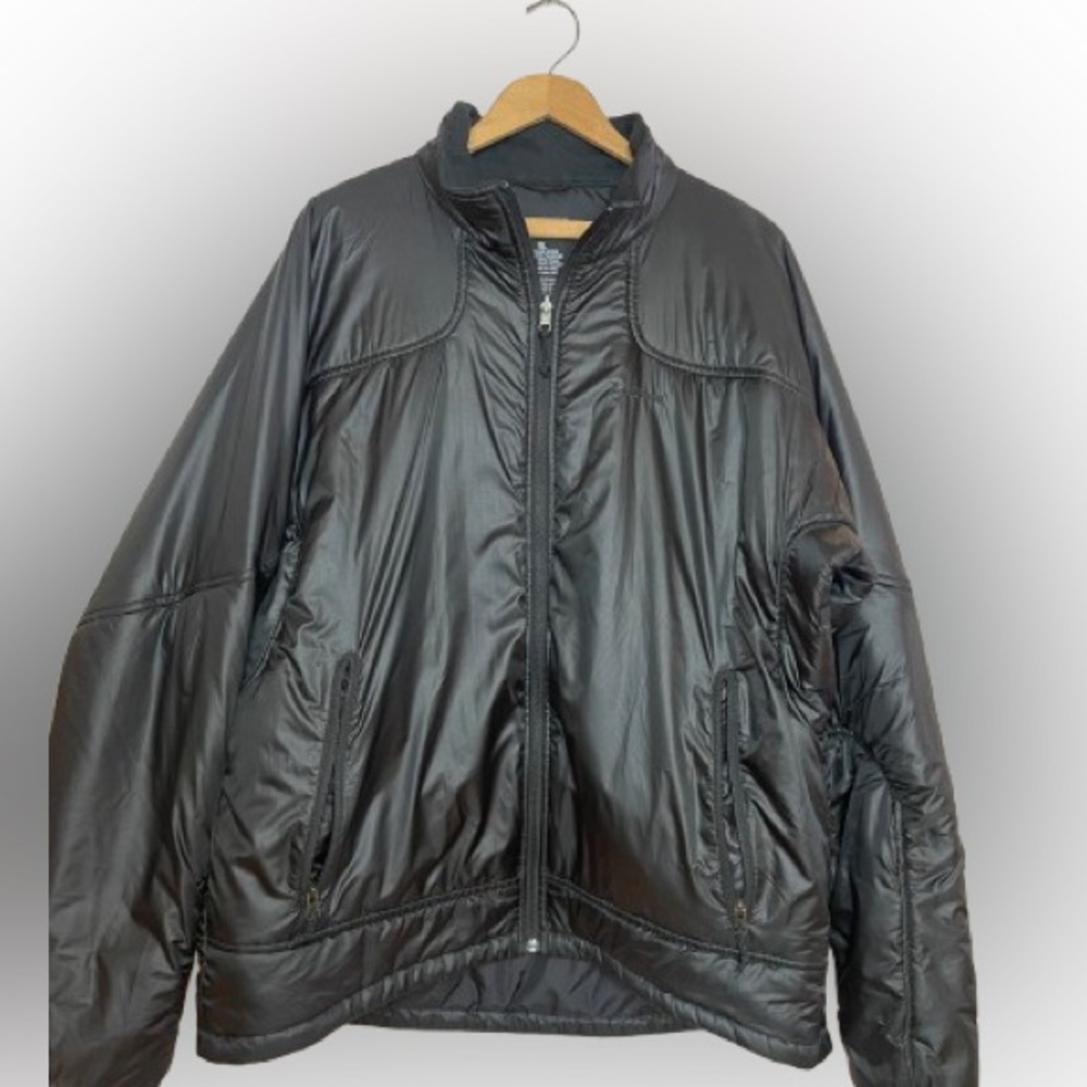 LL bean, men’s puffy jacket, black, XL, like new